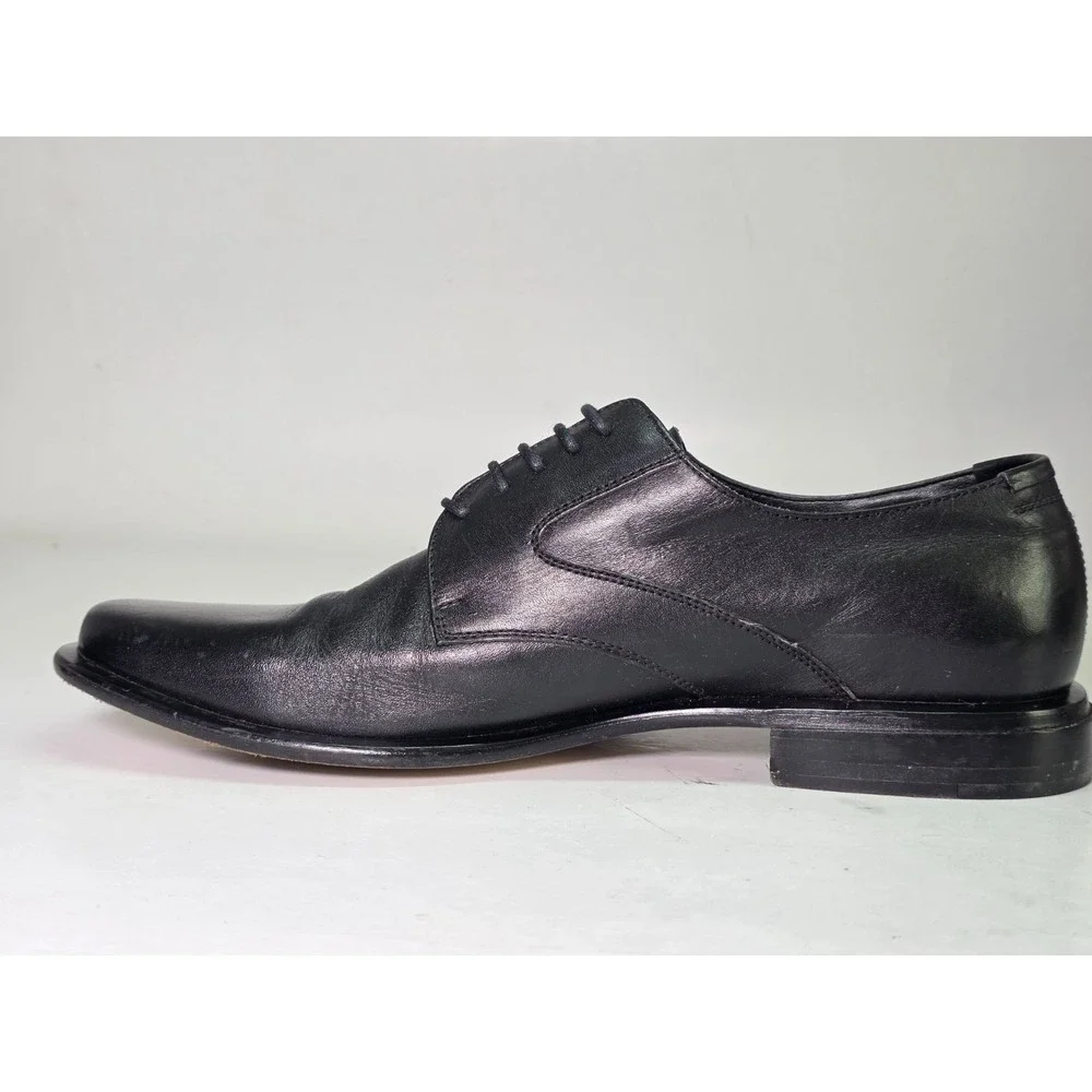 BCBG Paris Men's Dress Shoes Size‎ 8.5 D Black Leather Oxford Classic Lace Up